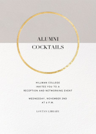 Metallic Circle - Alumni Event Invitation by Paperless Post