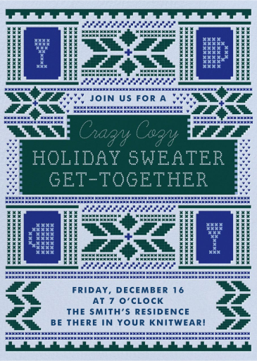 Holiday Knits - Holiday Party Invitation by Cheree Berry Paper & Design
