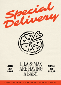 Special Pizza - Baby Shower Invitation by Paperless Post
