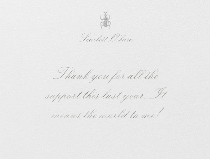 Brass Beatle - Stationery by Oscar de la Renta