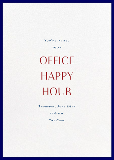 Contorno - Happy Hour Invitation by Paperless Post