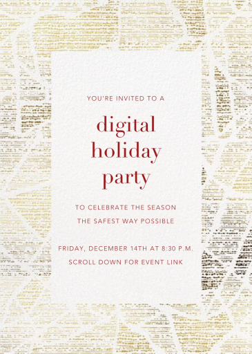 Prism Frame - Corporate Holiday Party Invitation by Kelly Wearstler