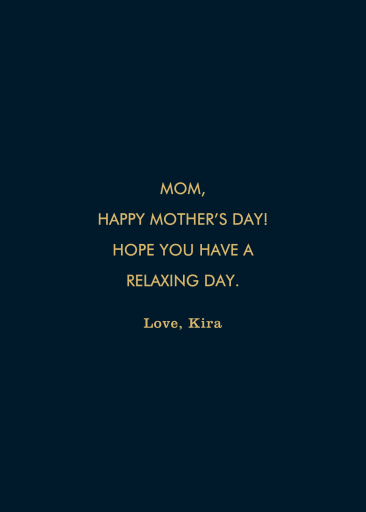Magic Mother (Holiday Junkie) - Mother's Day Card by 2021 Co. - Back