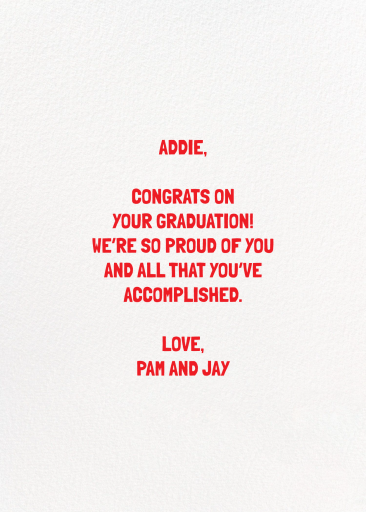 Rainbow Piping by Hartland Cards - Back