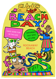Beach Day Mayhem - Party Invitation by Gentle Thrills