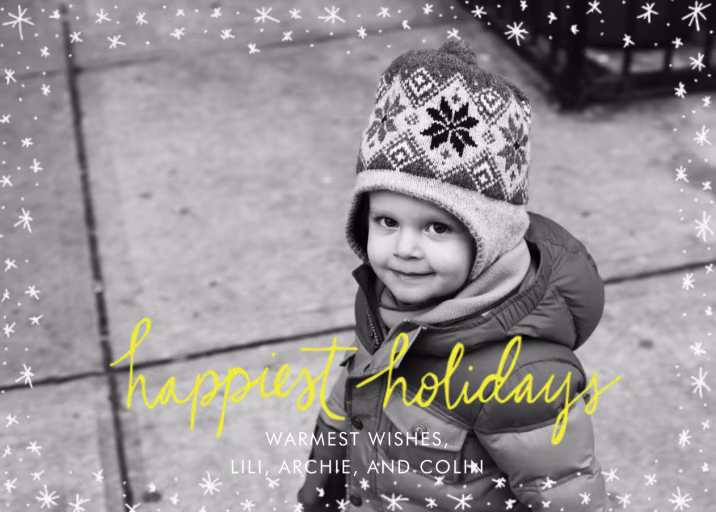 Holiday Wink - Holiday Card by Linda and Harriett