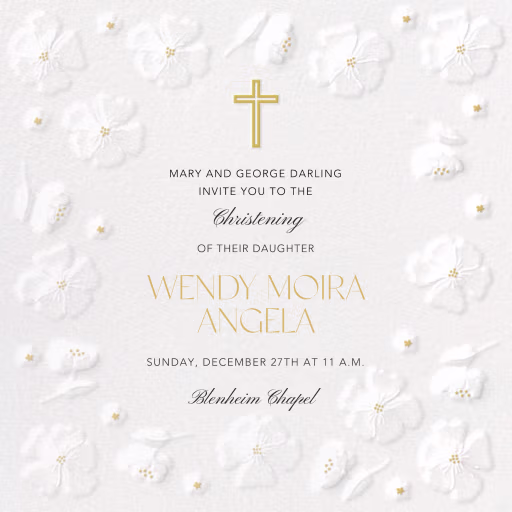 Ethereal Garden Square - Baptism & Christening Invitation by Paperless Post
