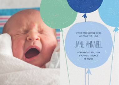 Baby Cheeks - Birth Announcement by Mr. Boddington's Studio