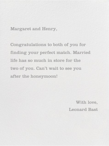 Today is Your Day - Congratulations Card by Linda and Harriett - Back