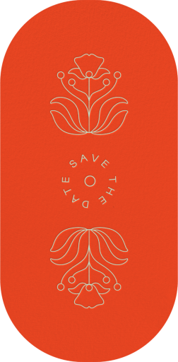 Mirror Petals - Save the Date by Rubinski Works