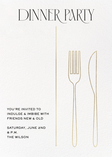 Cutlery - Invitation by Paperless Post