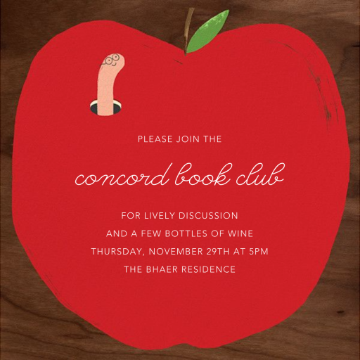 Bookworm Nook - Book Club Invitation by Paperless Post