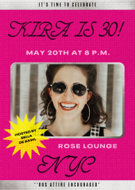 Silver Border Star Burst - Birthday Invitation by Paperless Post