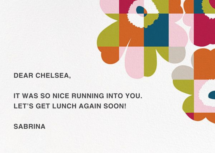 Ruutu-Unikko (Stationery) - Stationery by Marimekko