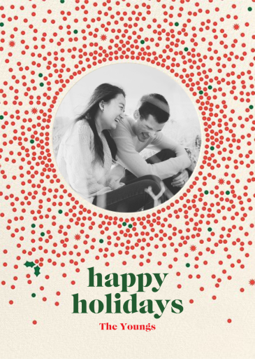 Radiating Dots - Christmas Card by Cheree Berry Paper & Design