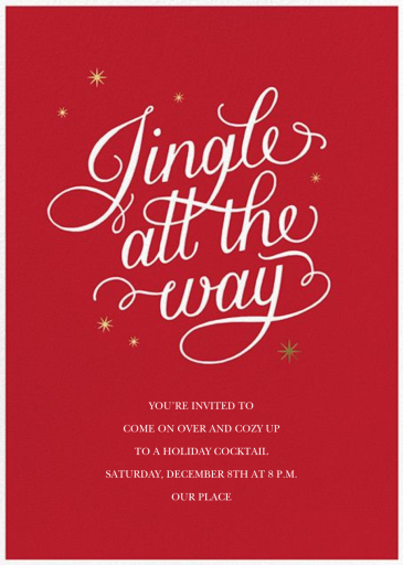 Jingle and Sparkle - Holiday Party Invitation by Sugar Paper
