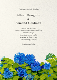 Hydrangea Season - Wedding Invitation by Felix Doolittle