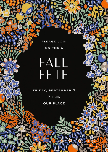 Elderberry - Fall Party Invitation by Liberty