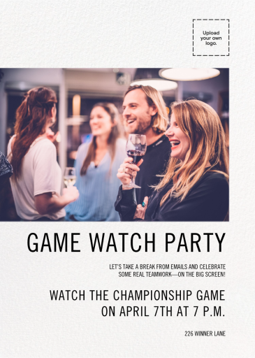 Simple Black and White (Photo) - Sports Invitation by Paperless Post