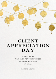 Golden String Lanterns by Paperless Post