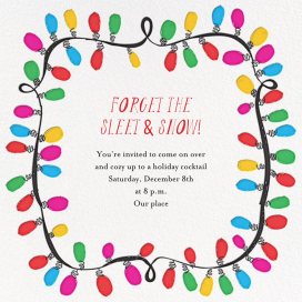 This Line is Tangled - Christmas Party Invitation by Mr. Boddington's Studio