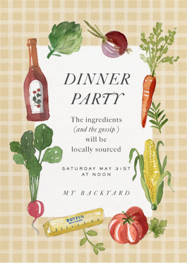 Locally Sourced - Birthday Invitation by Martha Stewart