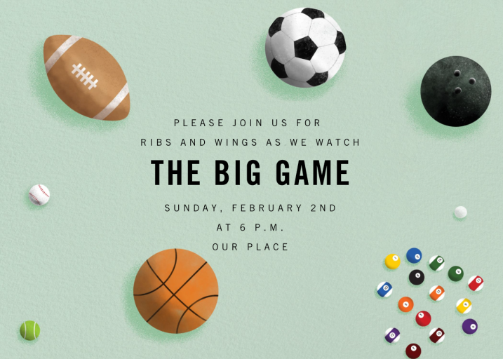 Sports Balls by Paperless Post