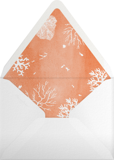 Coral Border - Clementina Sketchbook Envelope