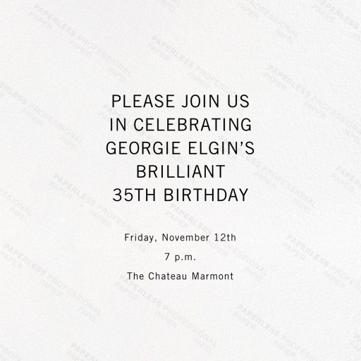 Medium Format Film - Birthday Invitation by Paperless Post - Back