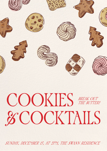 Biscuits and Bubbly - Holiday Party Invitation by Paperless Post