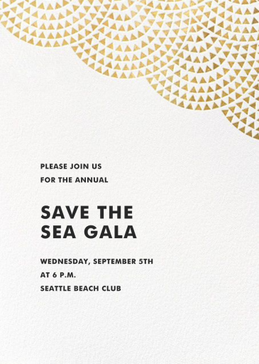 Savoy (Square) - Gala Invitation by Paperless Post