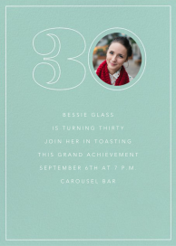 Milestone Portrait - 30th Birthday Invitation by Paperless Post