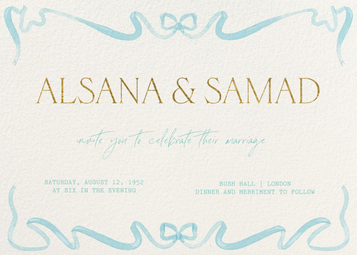 Dancing Ribbon by Paperless Post