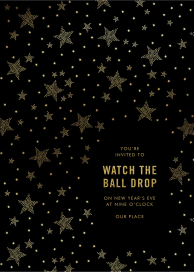 Stipple Stars - New Year's Eve Invitation by kate spade new york