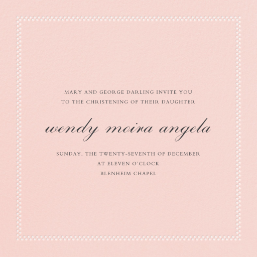 Uneven Dots (New) - Baptism & Christening Invitation by Paperless Post