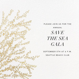 Forsythia Branch - Gala Invitation by Paperless Post