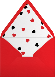 Confetti Hearts - Paperless Post Envelope