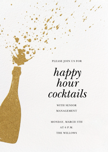 Champers - Happy Hour Invitation by paperless_post