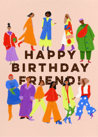 Birthday Friends - Birthday Card by Carolyn Suzuki Studio
