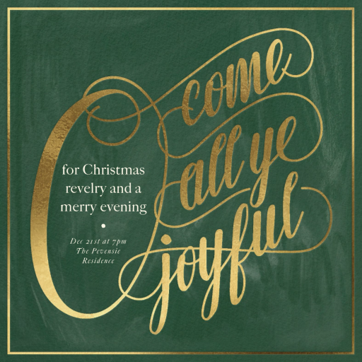 Merry Revelry - Holiday Party Invitation by Paperless Post