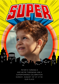 Super Skyline - Birthday Invitation by Paperless Post