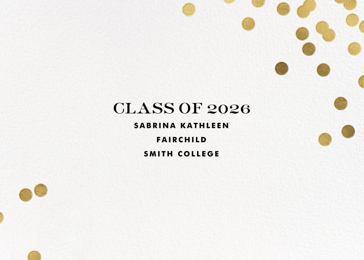 Confetti kate spade new york - Graduation Announcement by kate spade new york