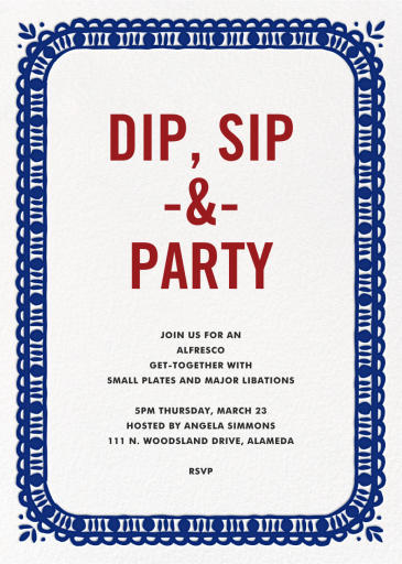 Party Platter - Invitation by Crate & Barrel