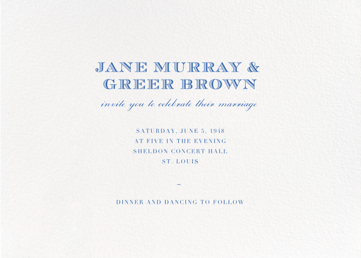 Marchmain - Wedding Invitation by Paperless Post