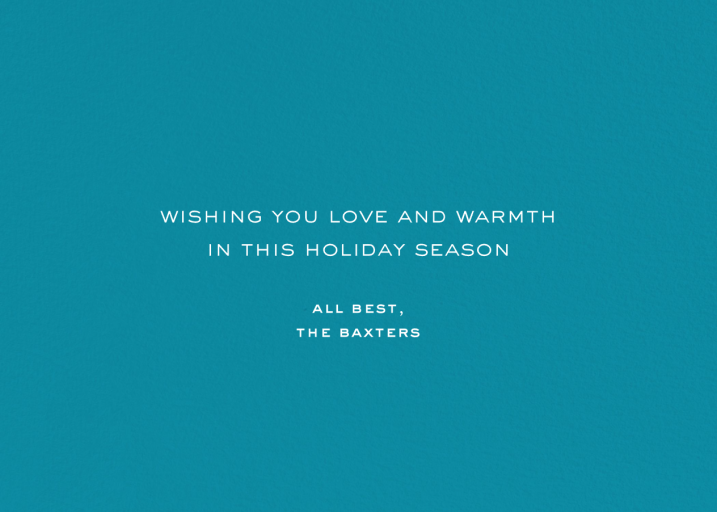 Full-Page Photo Horizontal (Double-Sided) - Holiday Card by Paperless Post - Back