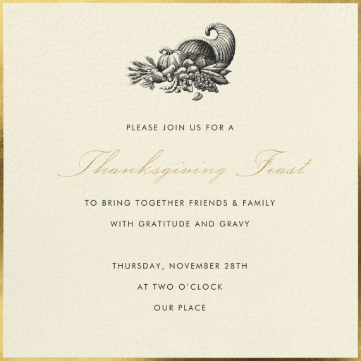 Thurloe - Thanksgiving Invitation by Paperless Post