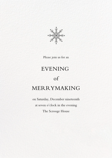 Blanc - Winter Party Invitation by Paperless Post