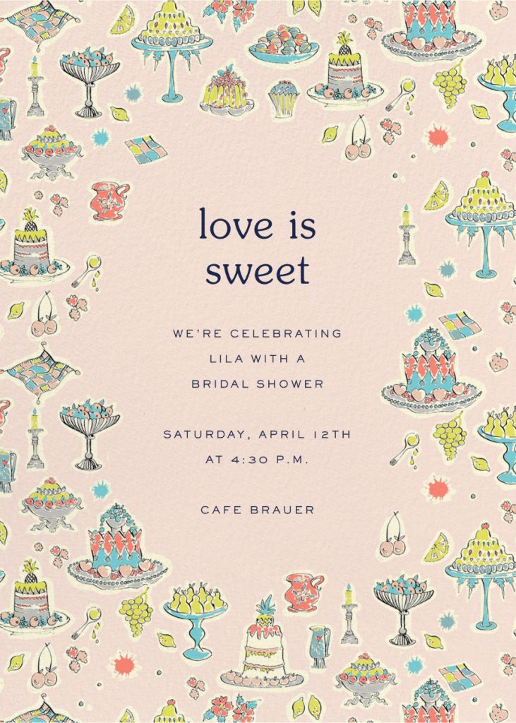 Vintage Sweets Invitation