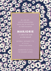 Wild Flora - Bar & Bat Mitzvah Invitation by kate spade new york