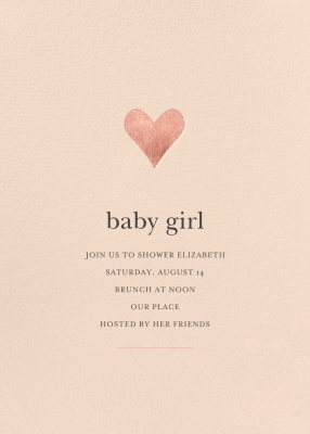 Girl baby deals shower invitations